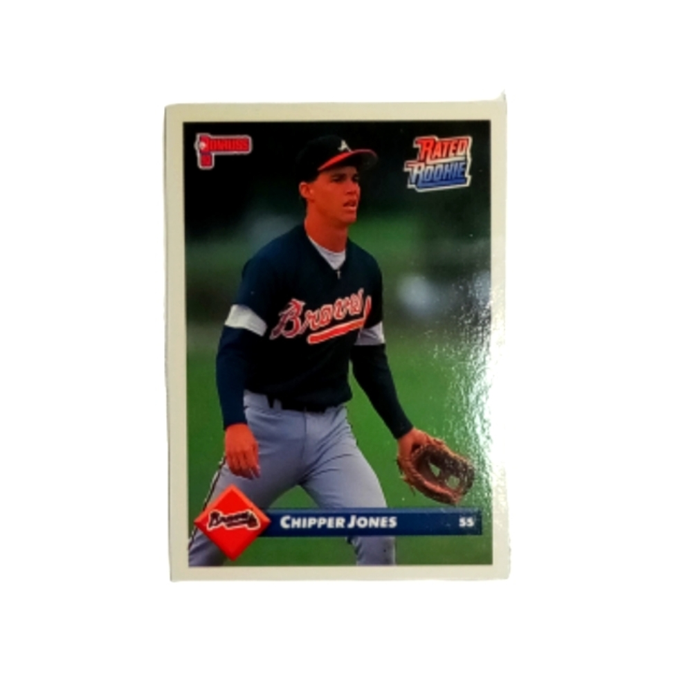 1992 Donruss Chipper Jones MLB Rated Rookie Trading Card #721